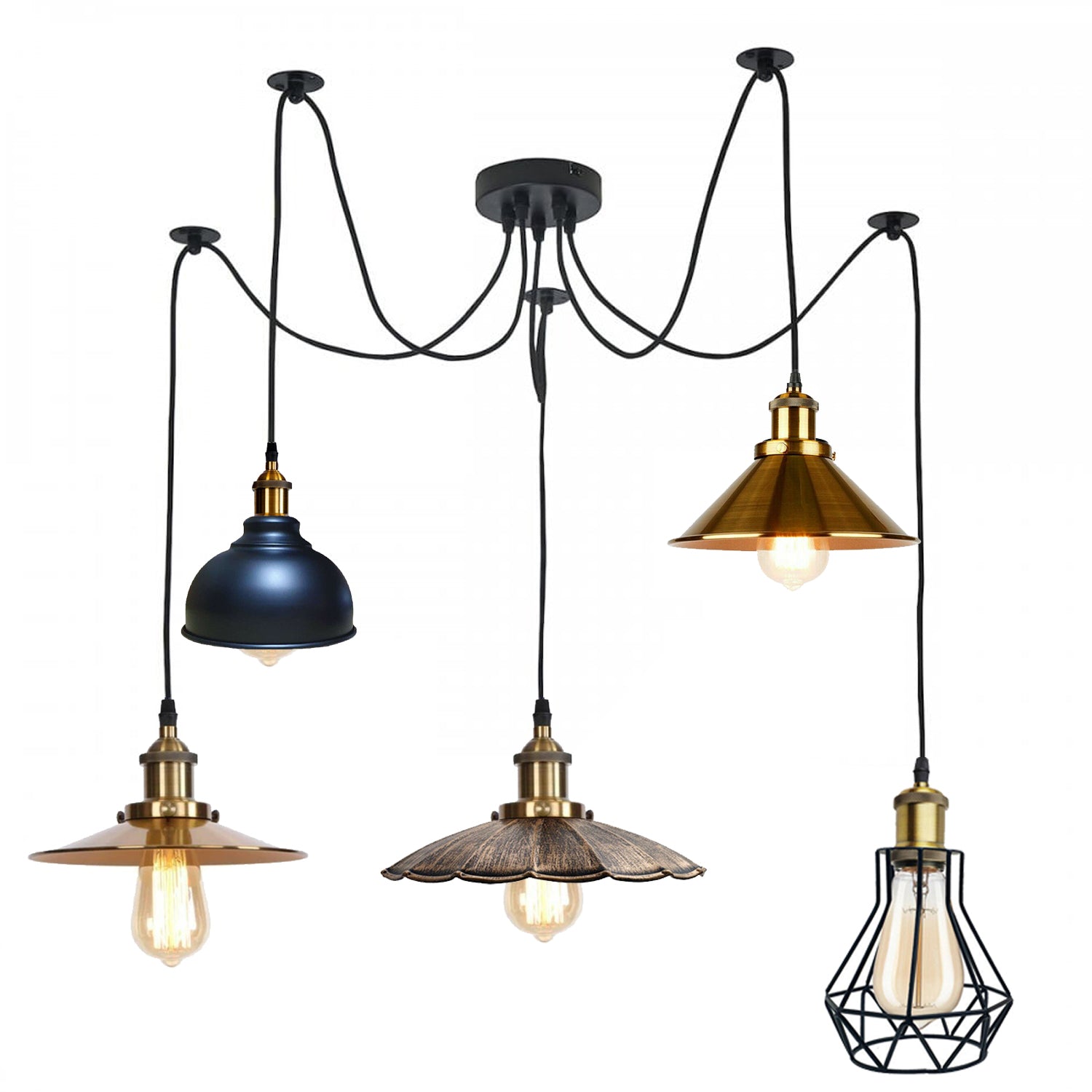 multiple pendant lights from one fixture