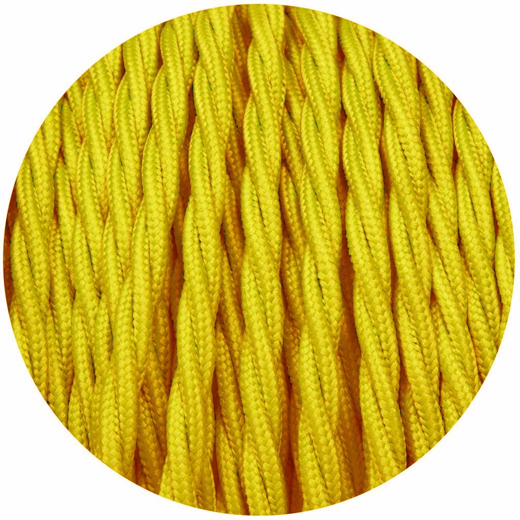 5m Yellow 2 Core Hanging Light Cord