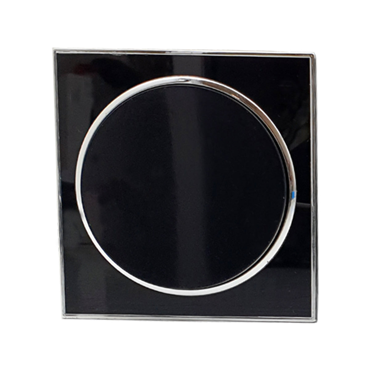 LEDSone industrial vintage Screw less Flat plate Wall light switches Black Round 1 Gang~2622 - LEDSone UK Ltd