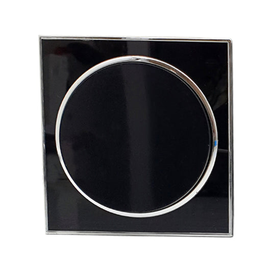 LEDSone industrial vintage Screw less Flat plate Wall light switches Black Round 1 Gang~2622 - LEDSone UK Ltd