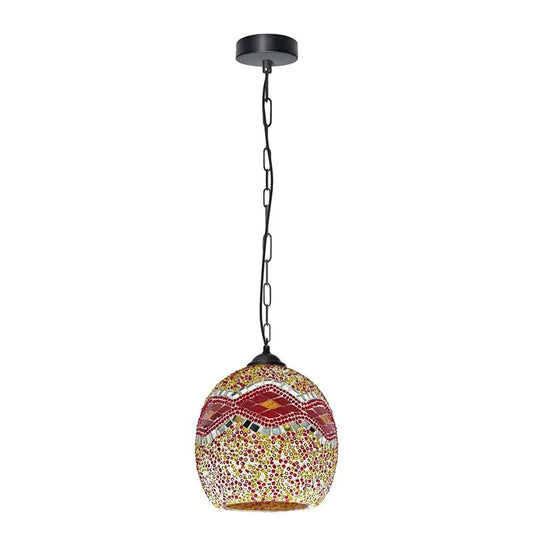 Hanglamp van mozaïekglas in Marokkaanse stijl~4991