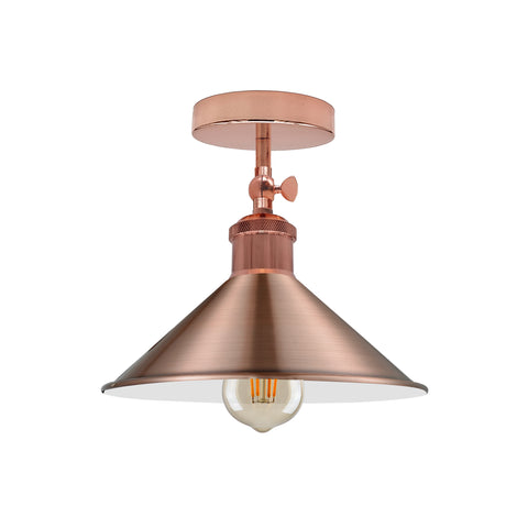 Verstelbare, semi-plafondlamp van metaal ~5132