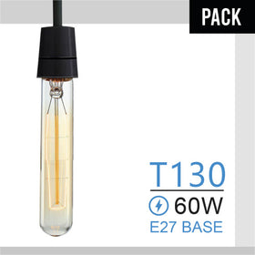 E27 T130 60W dimbare vintage gloeilamp ~3070