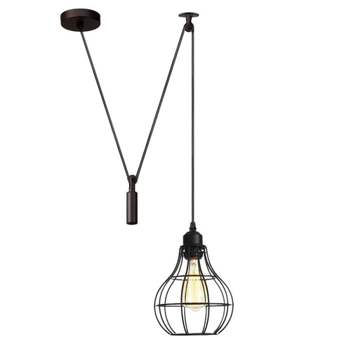Metalen plafondlamp, hangende spin, retro industriële hanglamp~3679