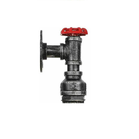 Vintage industriële plafond- en wandlamp van metaal, waterpijp, rustiek, stoompunk ~ 2168