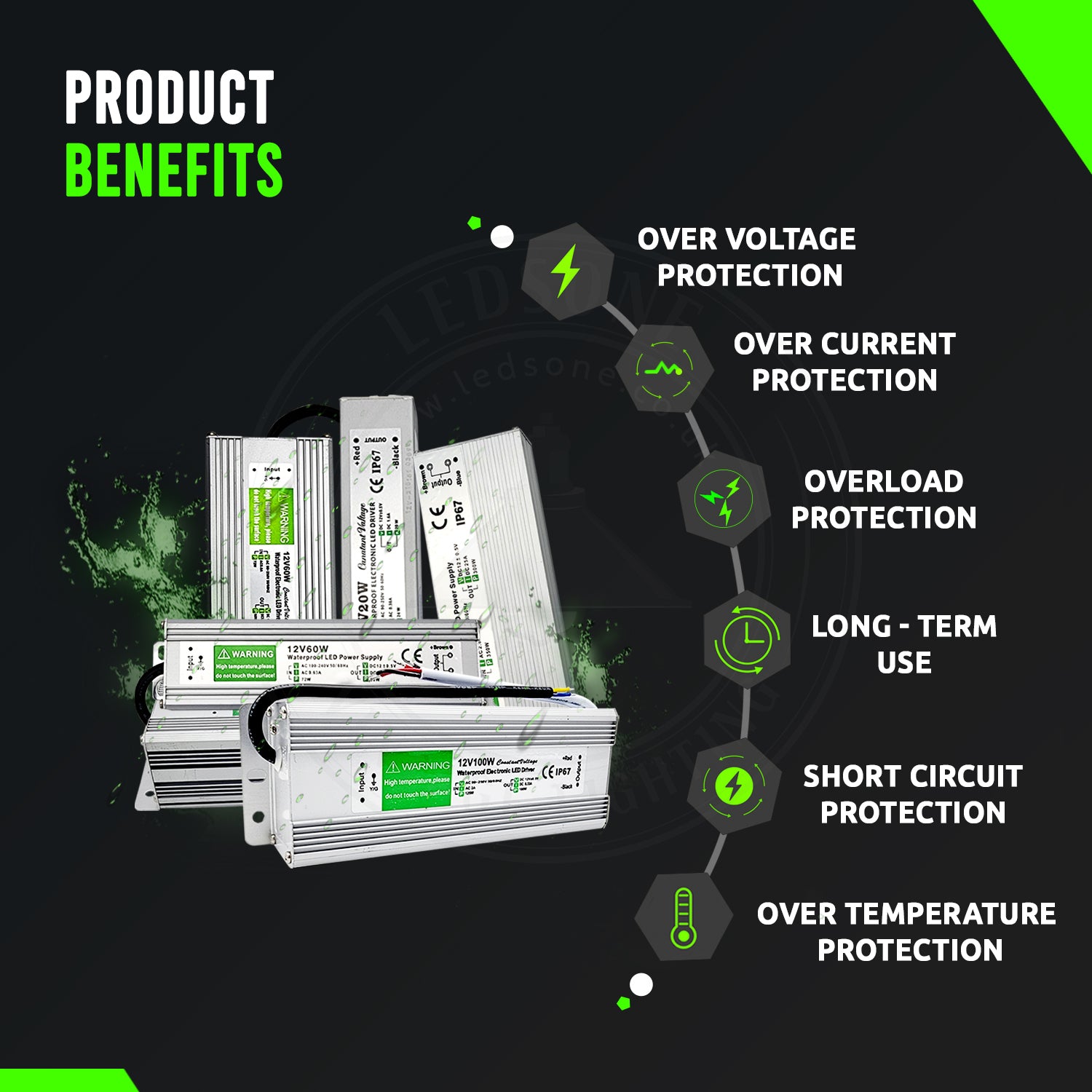 DC 12V 20W LED Driver