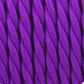 1M/5M/10M 3-aderige gedraaide elektrische kabel, paars, stof, 0,75 mm~3056 