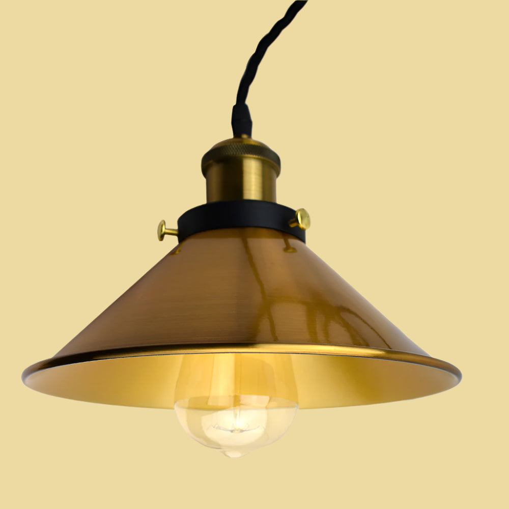 Yellow Brass-Colour-Lampshades