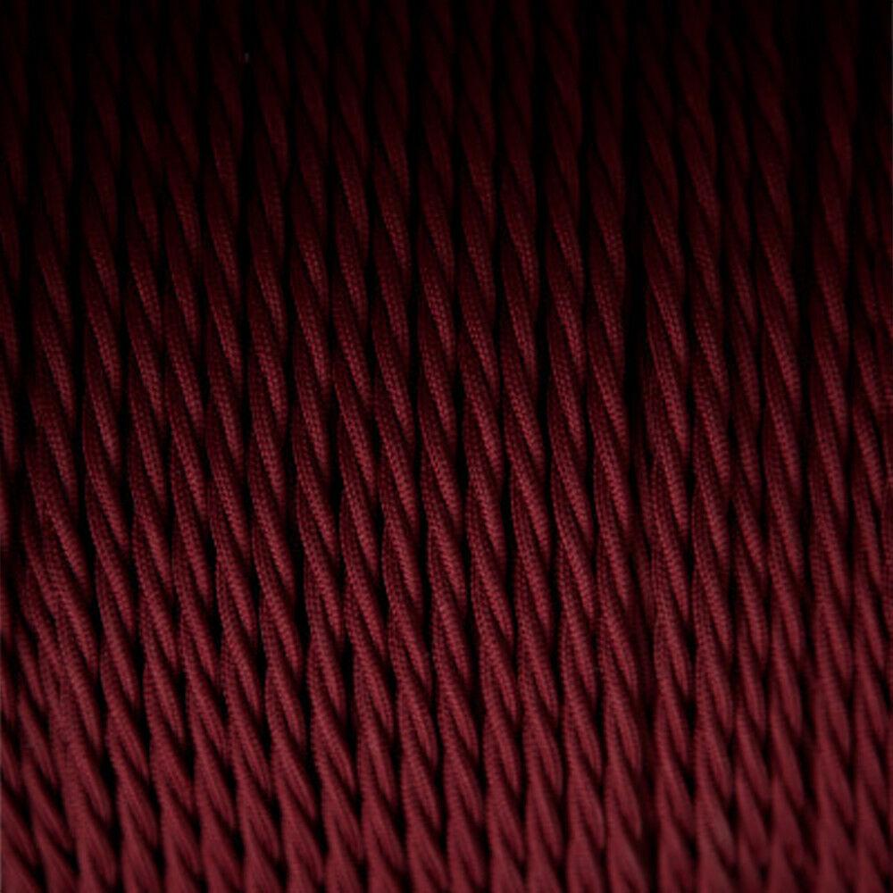 5m Burgundy 2 Core Cables for Lights