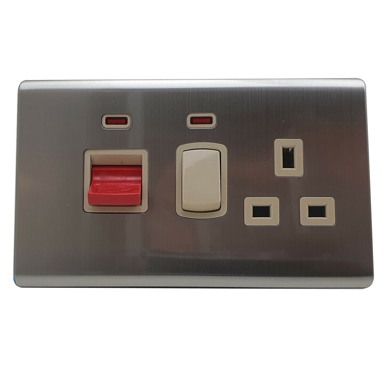 Double Mains Socket With USB