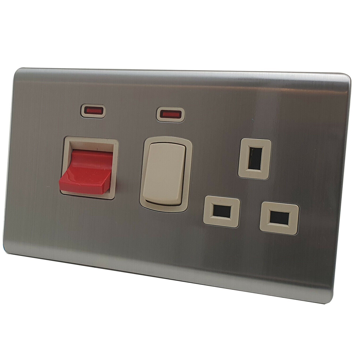 Double Mains Socket With USB