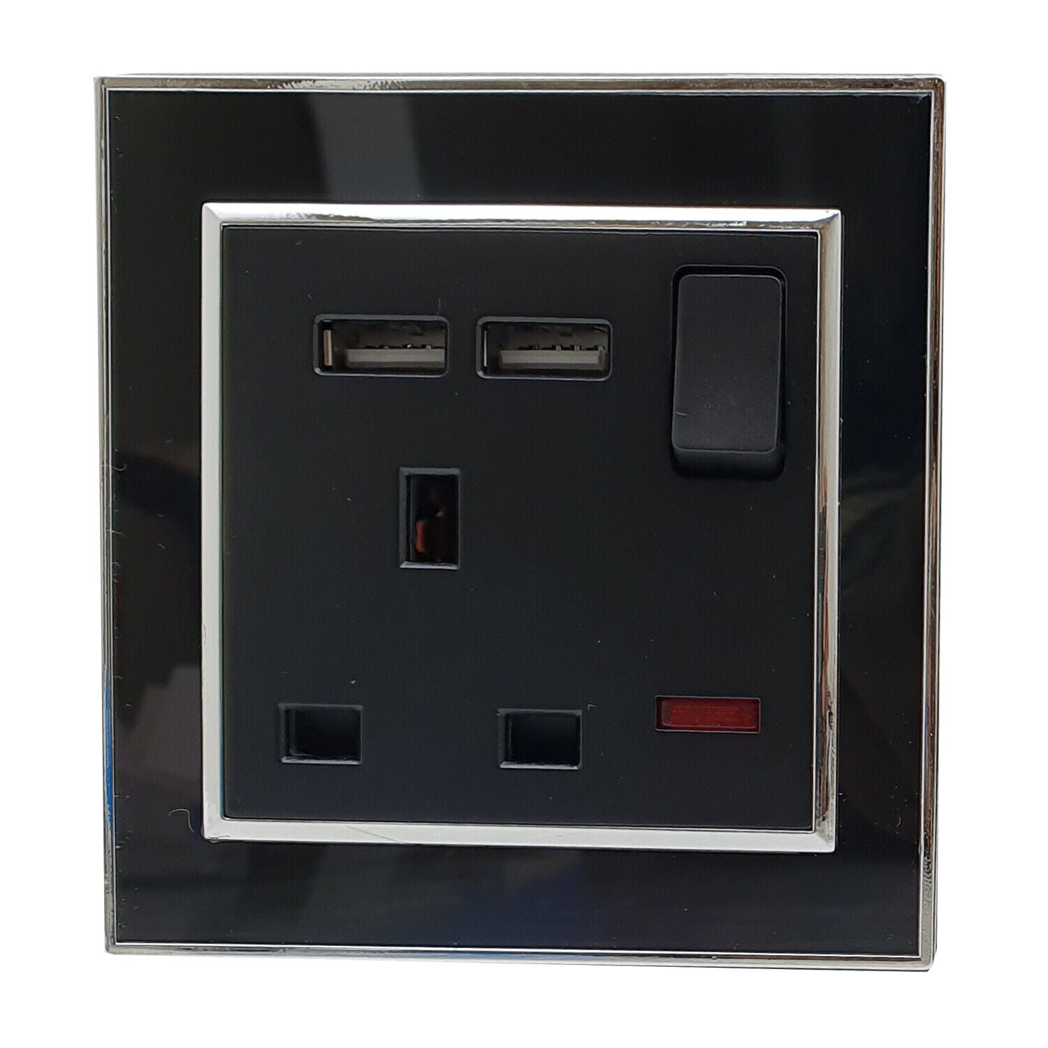 13A 1 Gang Socket with USB