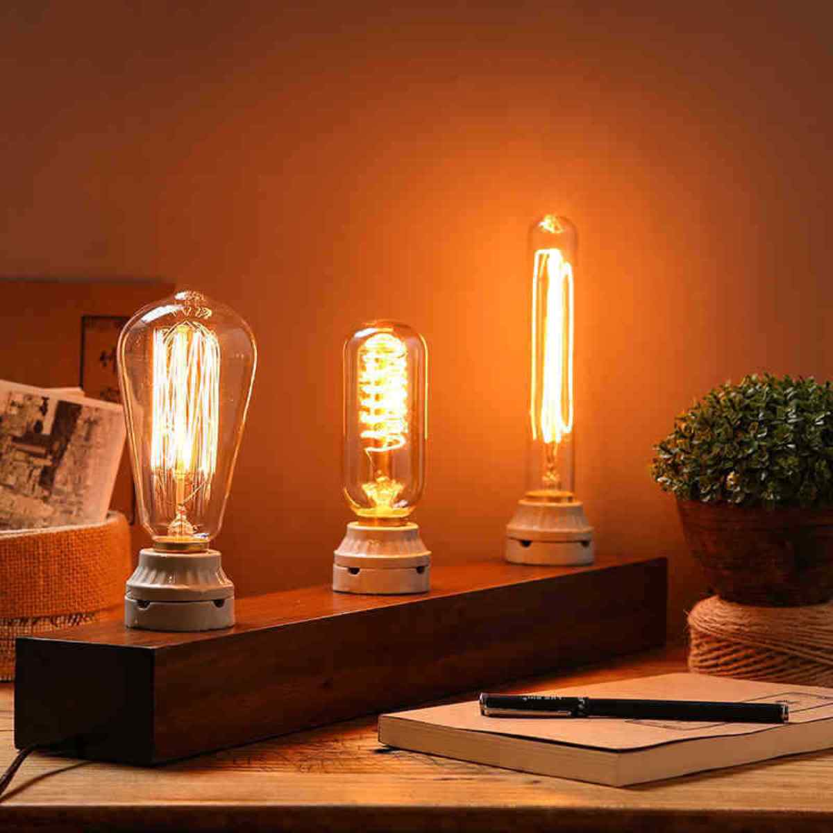 Edison Vintage Light Bulbs with Bayonet Fitting Classic  60W
