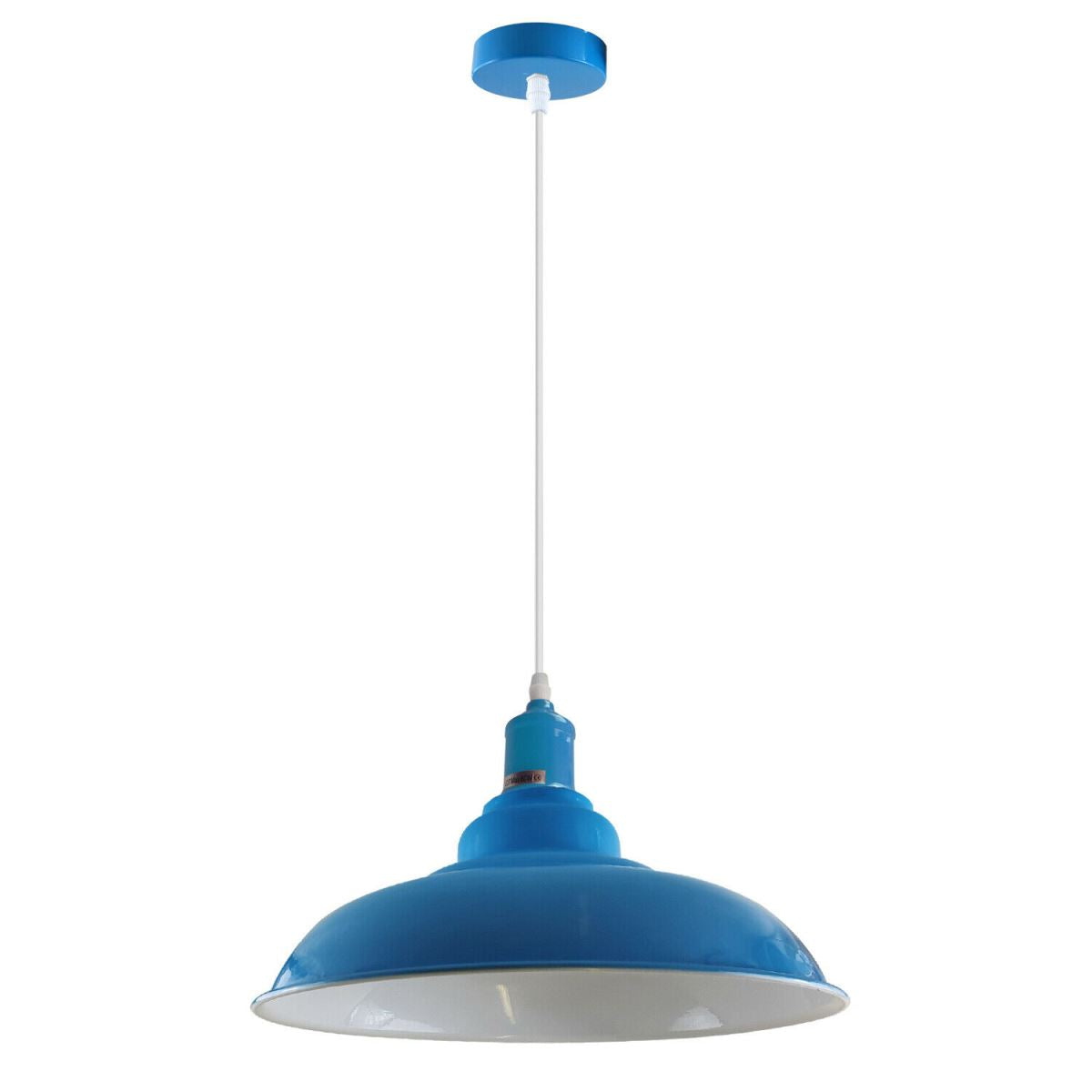 Light blue colour Modern Vintage Industrial Retro Loft Metal Ceiling Lamp Shade Pendant Light~1645 - LEDSone UK Ltd