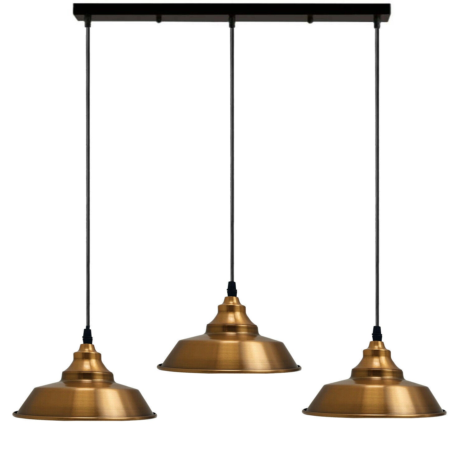 Yellow Brass Multi outlet Pendant Lampshade~1984 - LEDSone UK Ltd