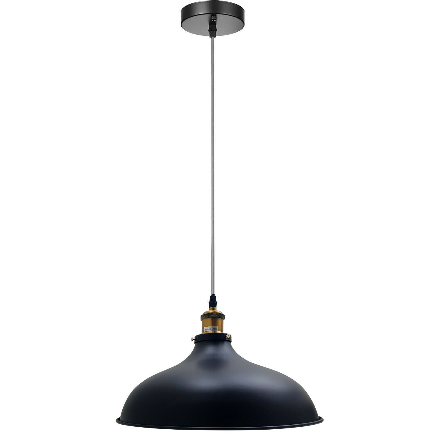 Industrial Pendant Light Black Vintage Hanging Pendant Lights Retro Lamp Fixtures~1955 - LEDSone UK Ltd