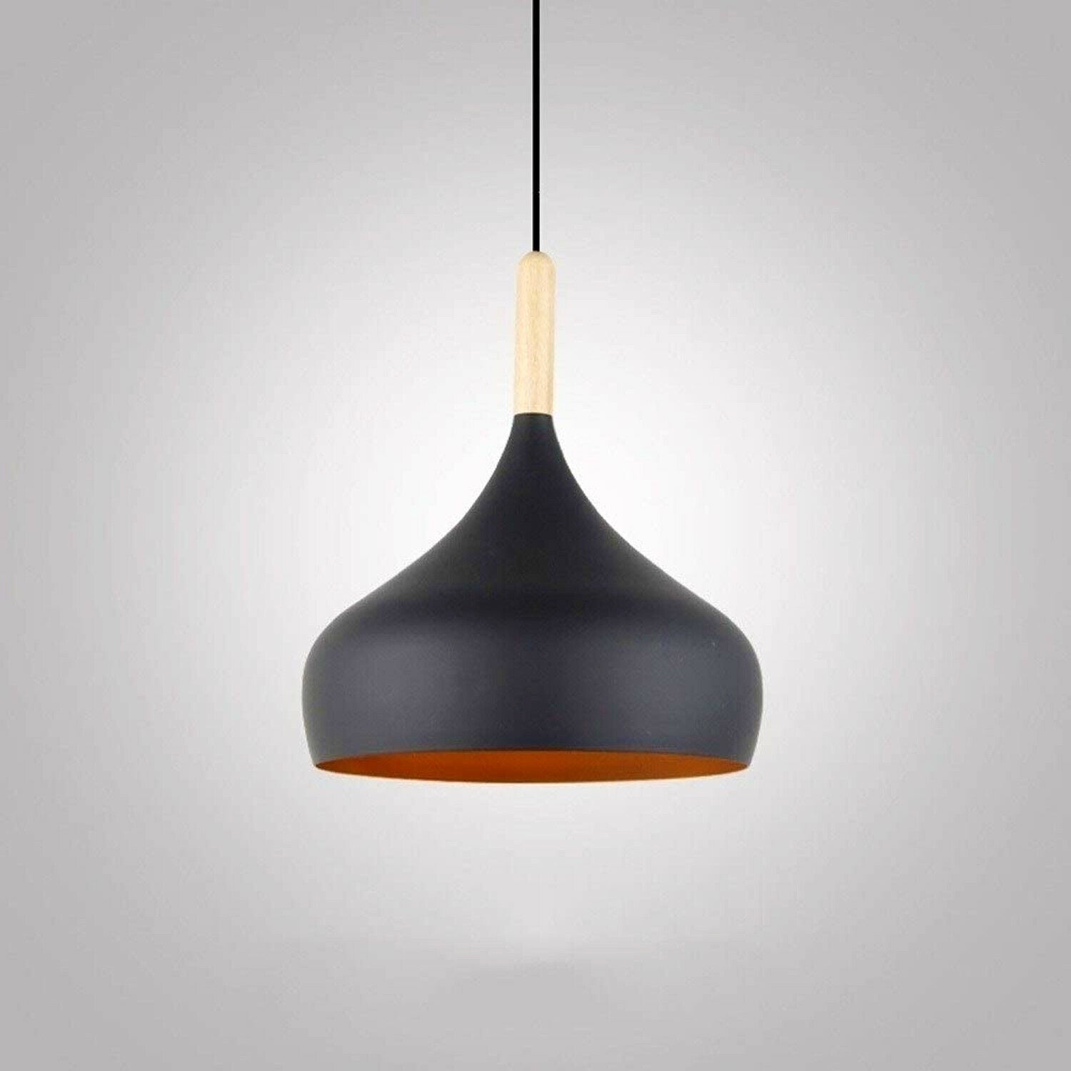 Black Beat Style Ceiling Vintage Pendant Lampshade interior~3161 - LEDSone UK Ltd