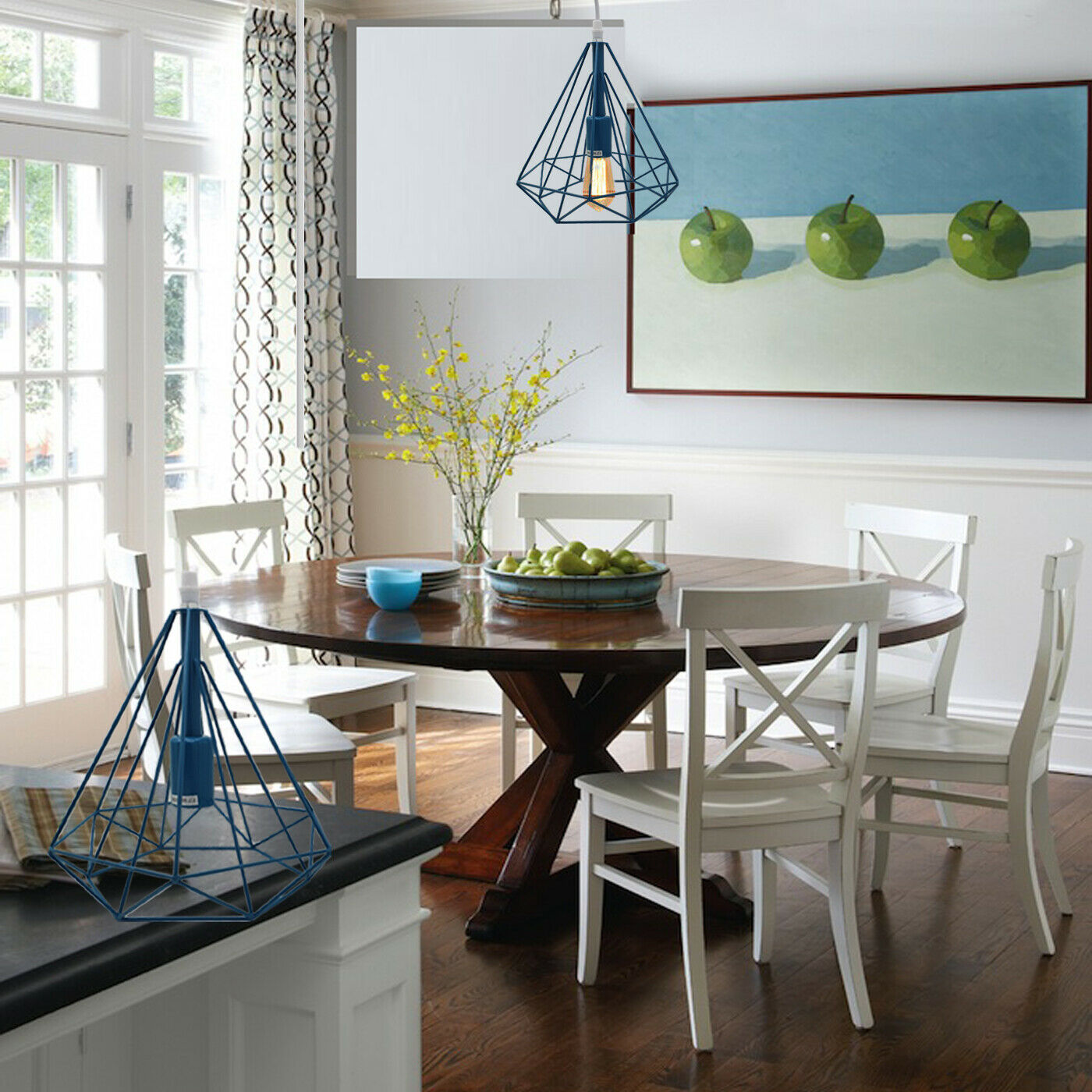 Vintage Industrial Retro Hanging Ceiling Lamp Metal Wire E27 Cage~2329 - LEDSone UK Ltd