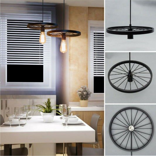 Retro Wheel Shape Pendant Light