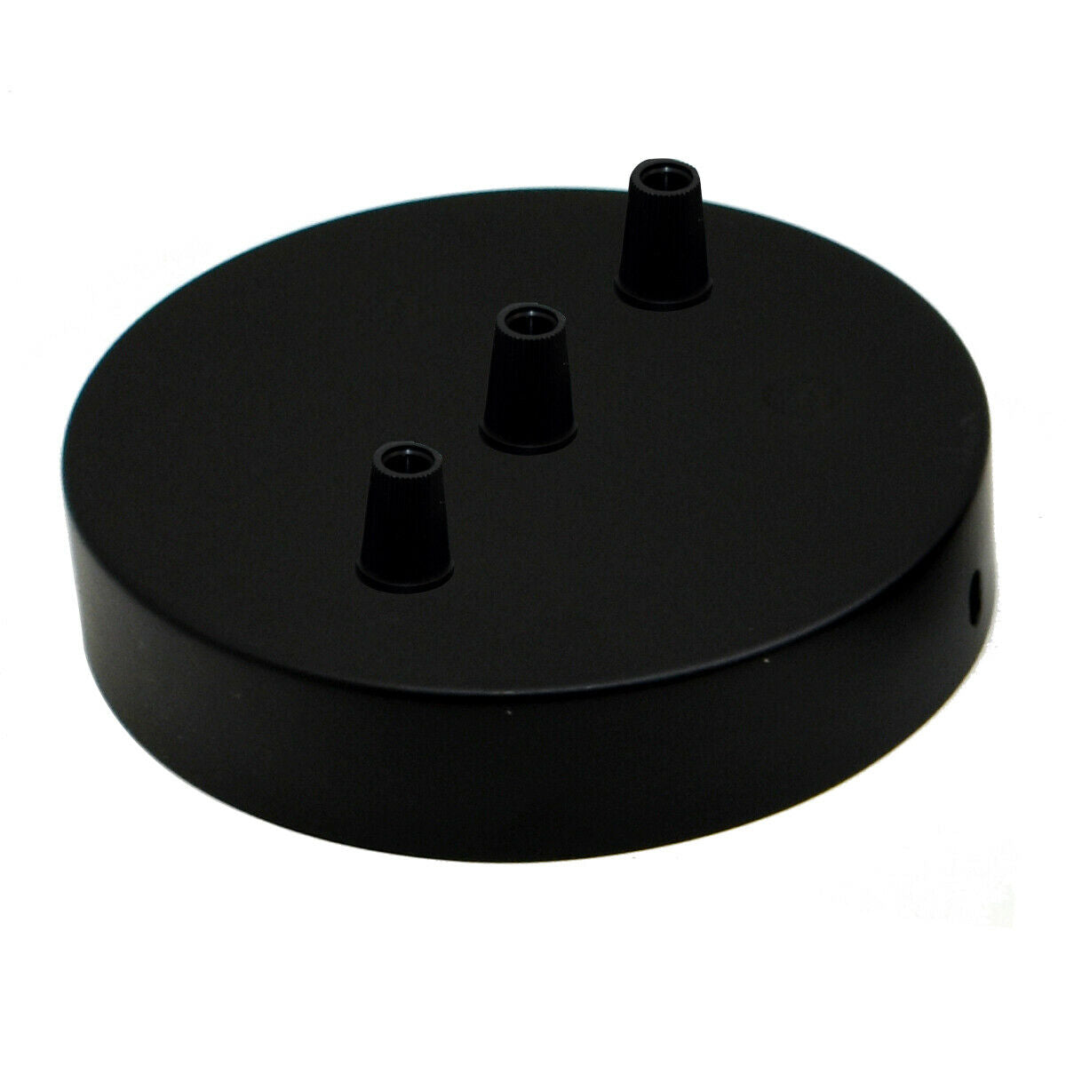 3 Outlet Black Metal Ceiling Rose 120x25mm - Shop for LED lights - Transformers - Lampshades - Holders | LEDSone UK