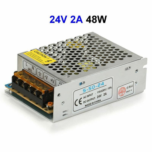 24V LED-gereguleerde voedingstransformator | AC 240V naar DC 24V driver ~2223  – DC24V 2A 48W / 1 pak