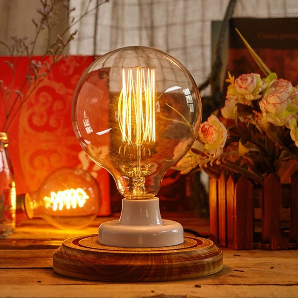 Edison Vintage Light Bulbs with Bayonet Fitting Classic  60W