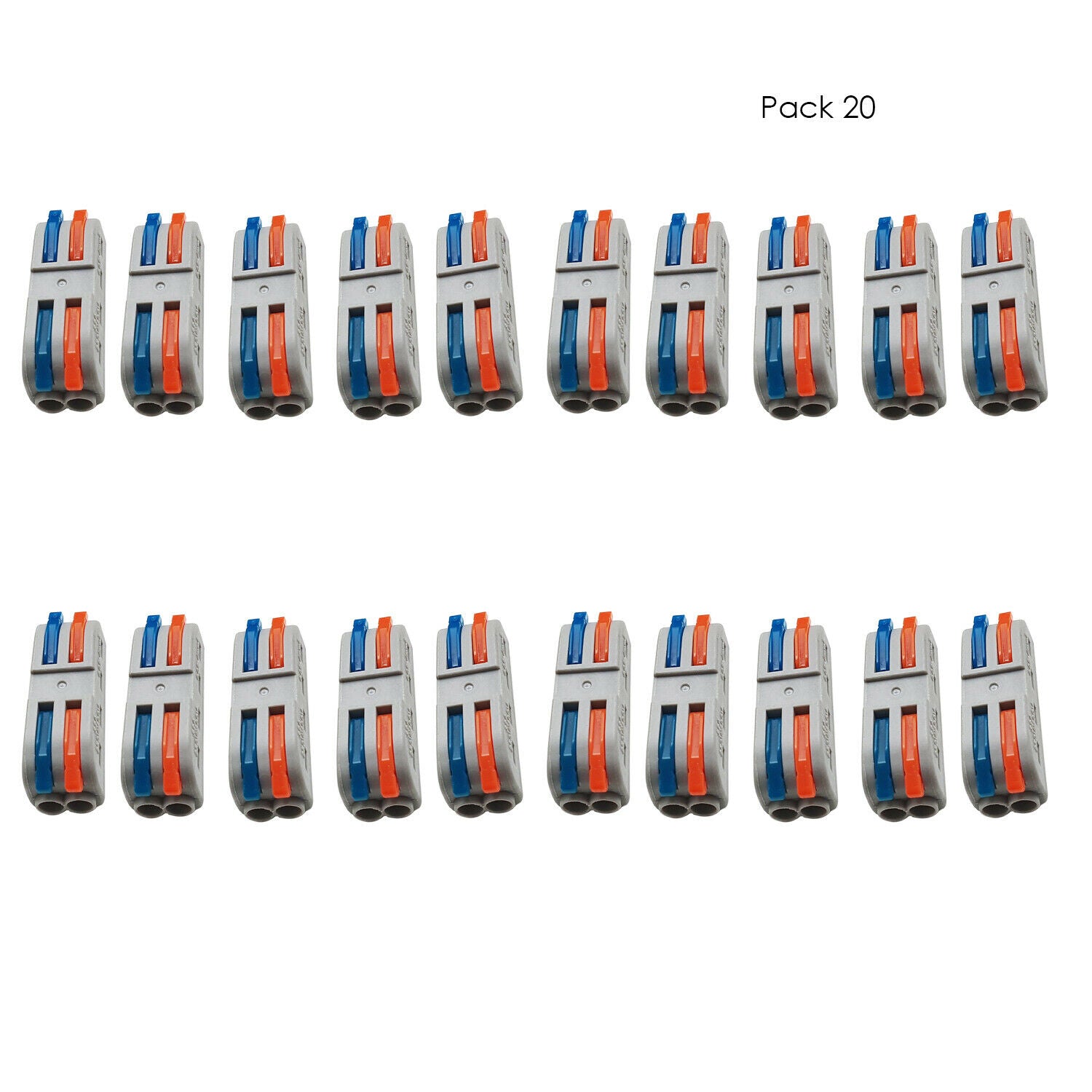 2/3 Way Electrical Connectors Wire Block Clamp Clips Fast Cable Reusable Lever~2163 - LEDSone UK Ltd