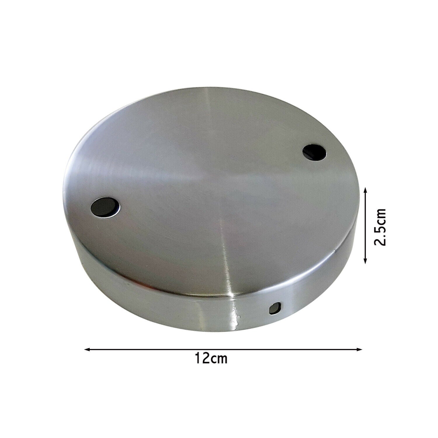 Multi Outlet Satin Nickel Metal Ceiling Rose 120x25mm~1454 - LEDSone UK Ltd