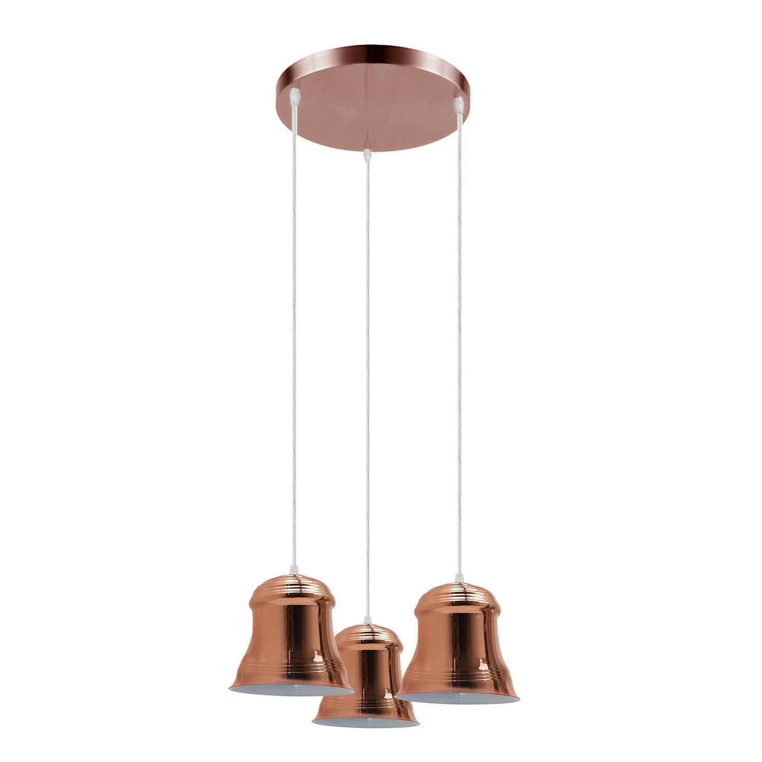 Vintage Industrial 3 Head E27 Hanging modern Ceiling Pendant Light Lamp Shade~2094 - LEDSone UK Ltd