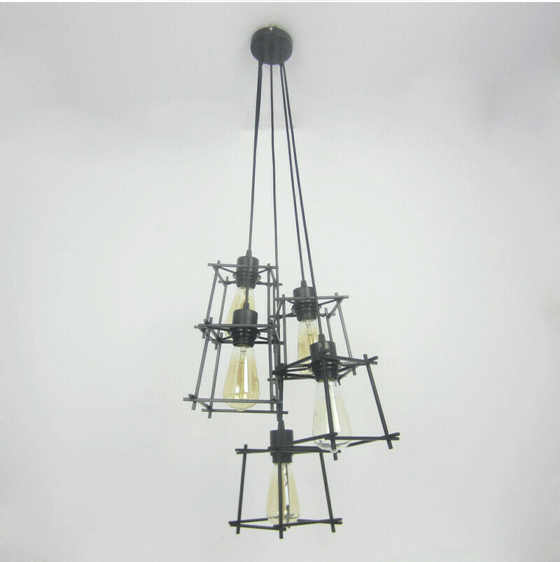 Vintage Industrial Retro Ceiling Light Cage Loft Chandelier Pendant Light Lamp~2143 - LEDSone UK Ltd