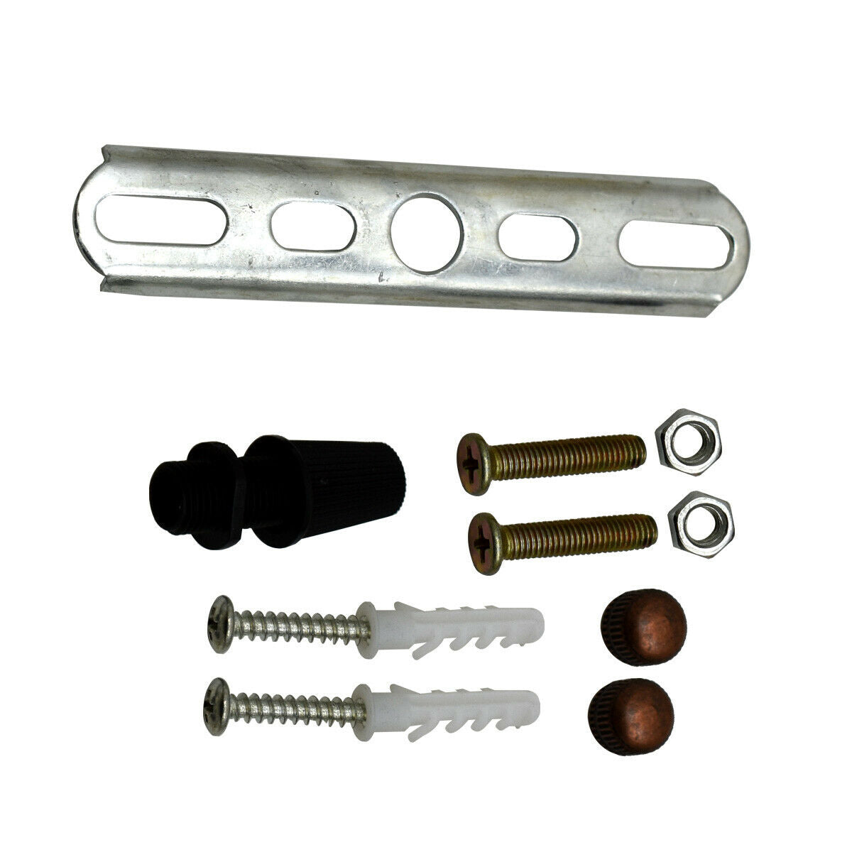 Single Outlet Drop Metal Front Fitting Ceiling Rose