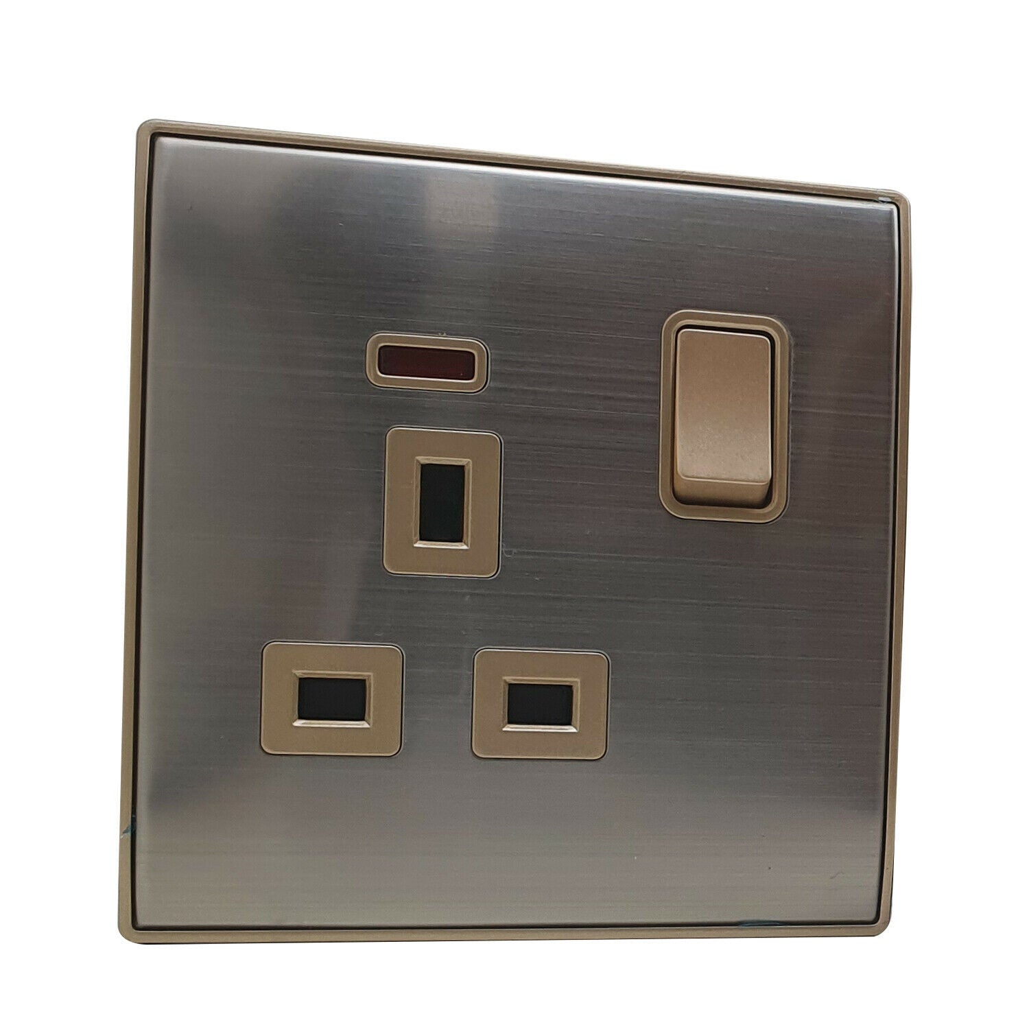 Double Mains Socket With USB