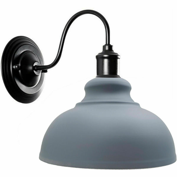 Wandlamp, lampenkap met gebogen vorm en U-vormige handgreep~2016 – Grijs