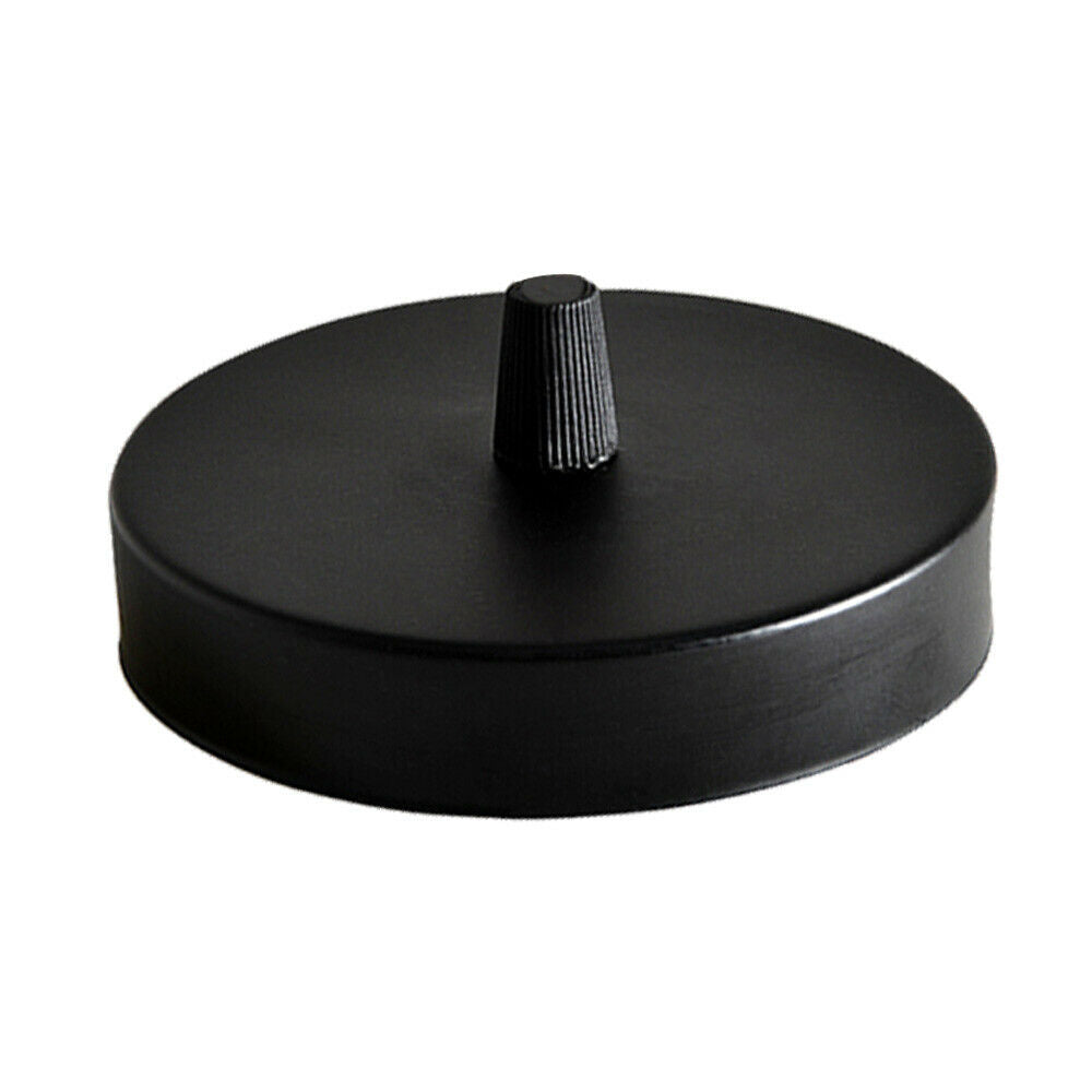 1 Outlet Black Metal Ceiling Rose 120x25mm - Shop for LED lights - Transformers - Lampshades - Holders | LEDSone UK
