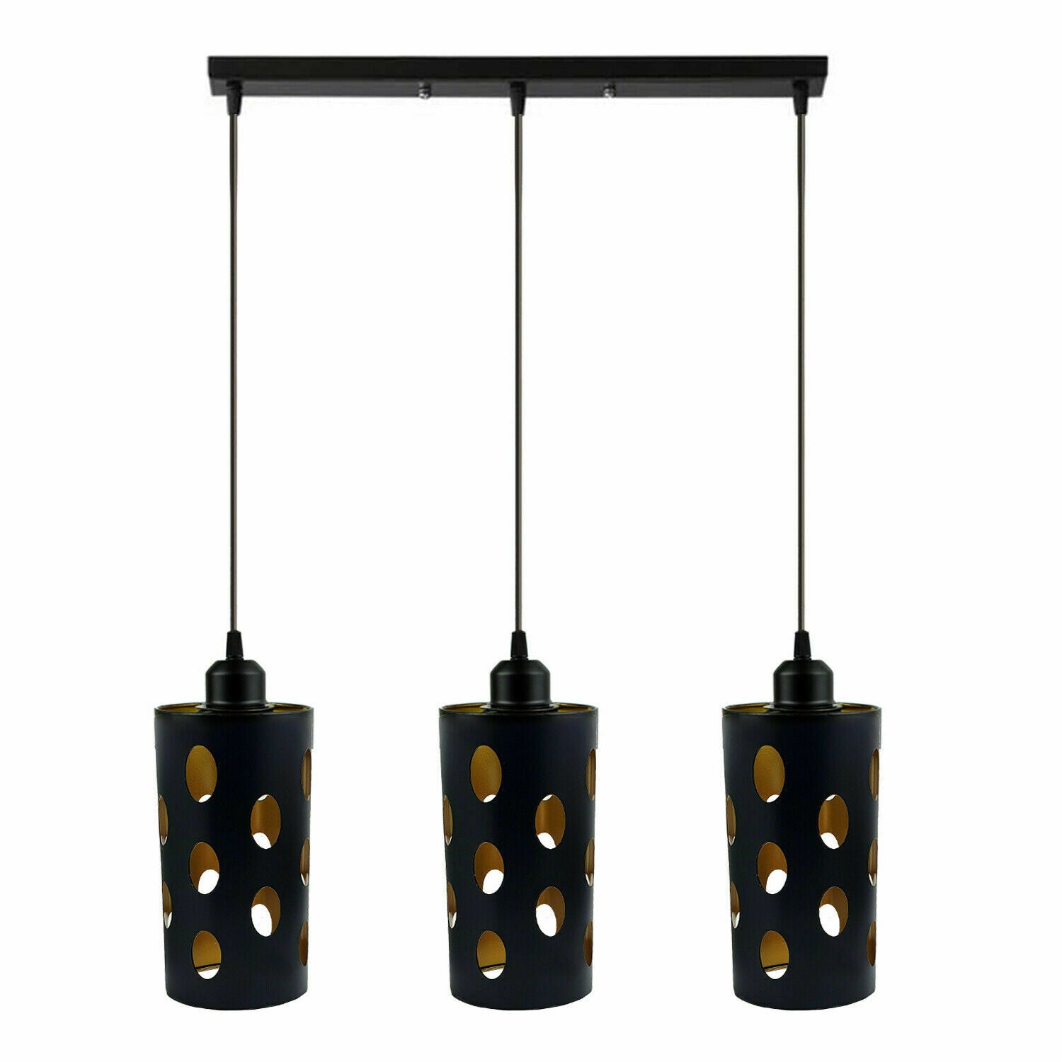 Modern Retro Style 3 Way Pendant Hanging Pattern Light Shade Lampshades~2092 - LEDSone UK Ltd