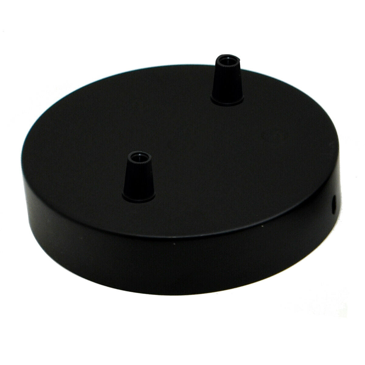 2 Outlet Black Metal Ceiling Rose 120x25mm - Shop for LED lights - Transformers - Lampshades - Holders | LEDSone UK