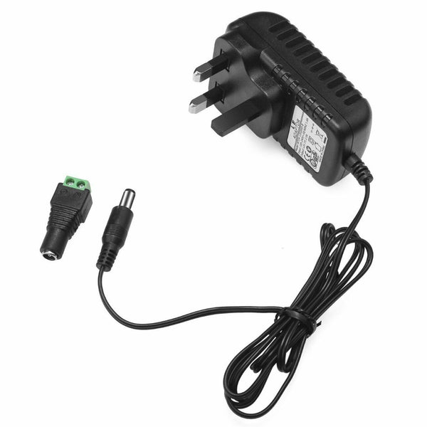 12V CCTV-voedingsadapter en 2/4/6/8-splitter 2A PSU-connector ~ 2365 – 12V 2A-adapter + 1-weg splitterkabel