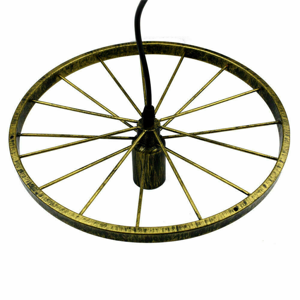 Retro Wheel Shape Pendant Light