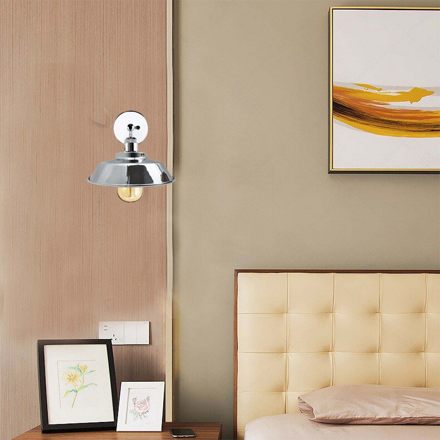 Industrial stainless steel wall lights