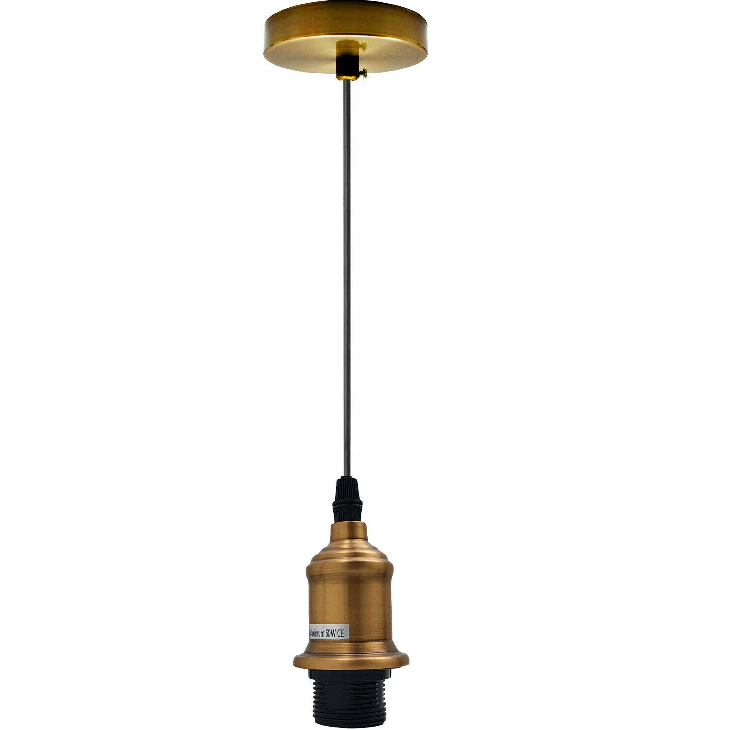 New E27 Ceiling Rose Light Fitting Vintage Industrial Pendant Lamp Bulb Holder~2074 - LEDSone UK Ltd