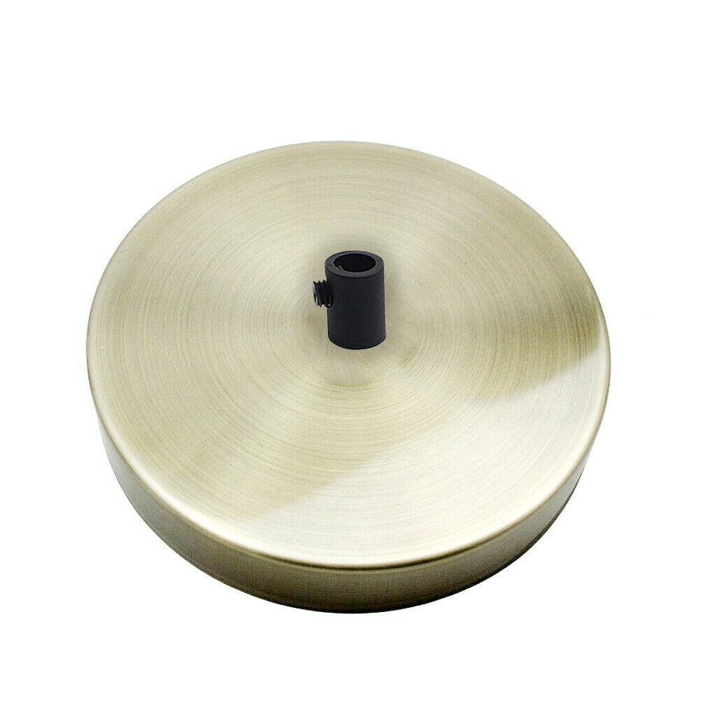 1 Outlet Green Brass Metal Ceiling Rose 120x25mm