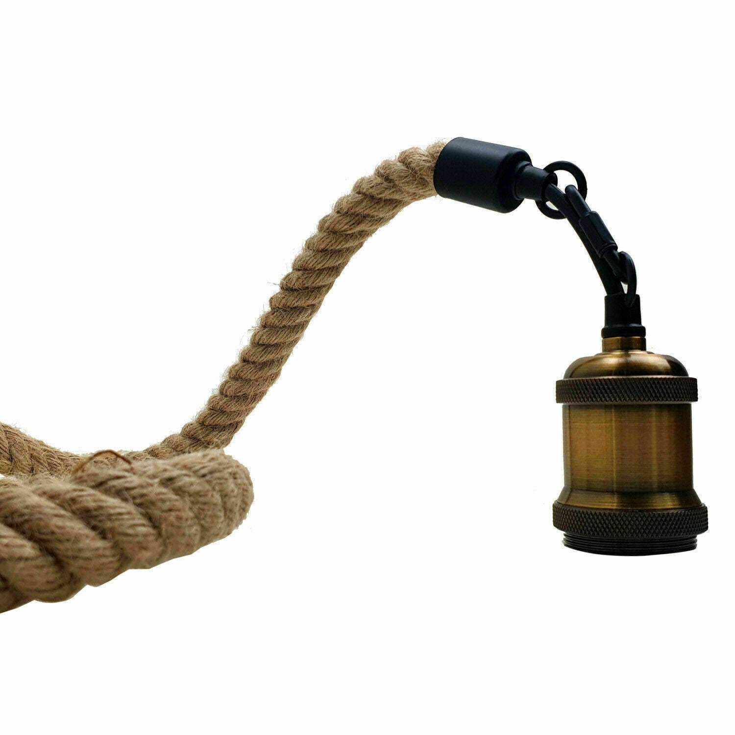 Hemp Rope 1 Head Pendant Ceiling Light Retro Lamp~1522 - LEDSone UK Ltd
