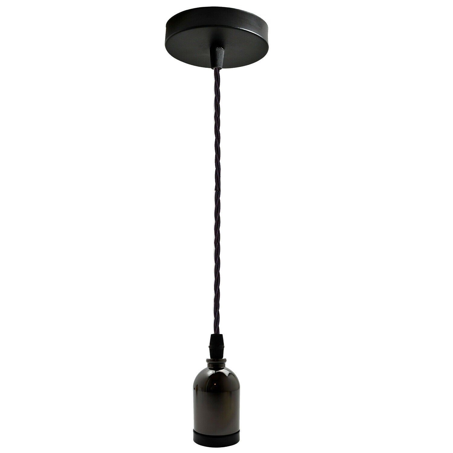 Modern E27 Cluster Ceiling Rose Pendant Light Fabric Flex Lamp Holder Fitting UK~2057 - LEDSone UK Ltd