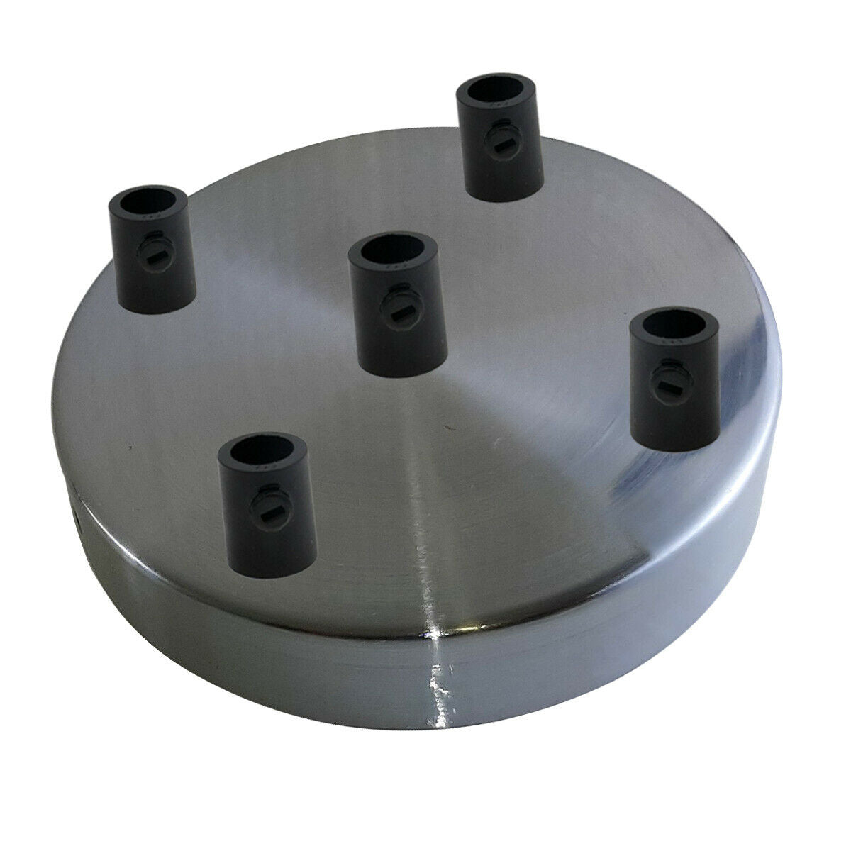 Multi Outlet Satin Nickel Metal Ceiling Rose 120x25mm~1454 - LEDSone UK Ltd