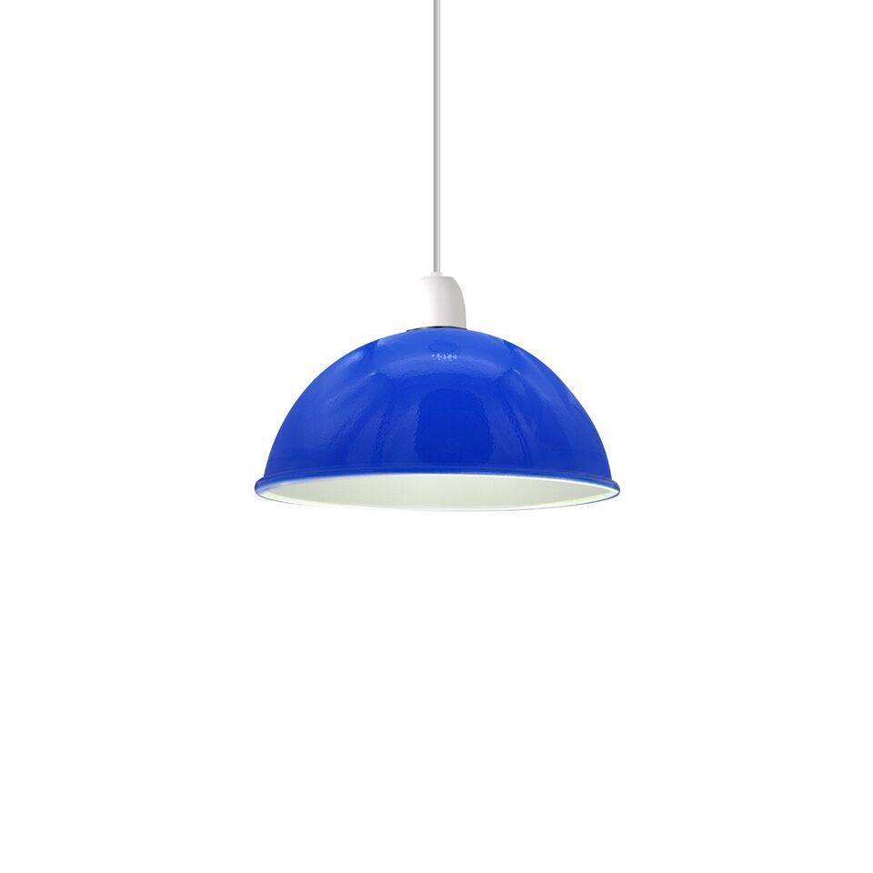 blue dome pendant light shade
