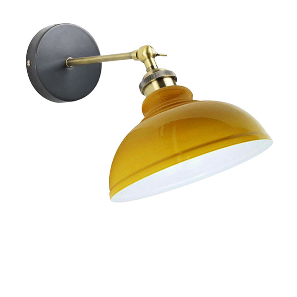 Koepelvormige wandlamp ~1220 – Zonder lamp / Geel