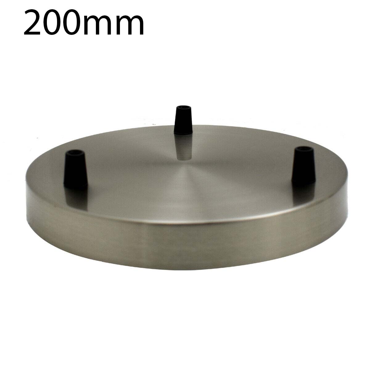 Ceiling rose with E27 screw lamp holder and braided flexible cable