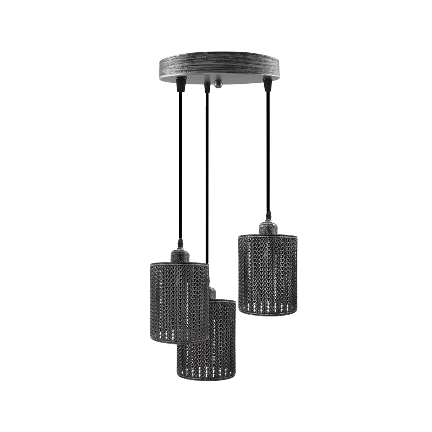 Industrial Three Pendant Light Fixture