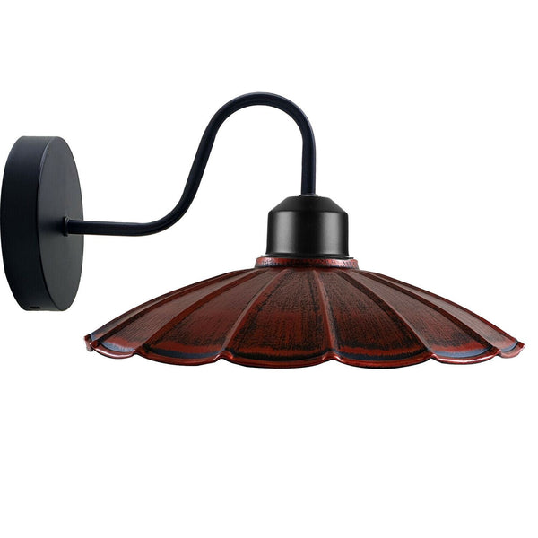 Rustieke wandlamp voor woonkamer ~1214 – Rustiek Rood / Zonder lamp