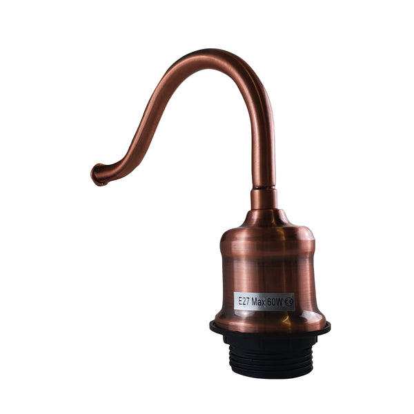 Retro wandlamphouder zwanenhals wandlamp ~1439 – Koper